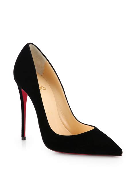 louboutin heels black suede.